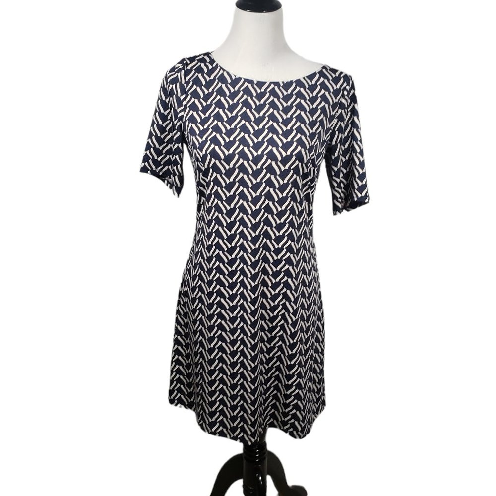 Julie Brown NYC Women's sz Small Blue and White Dress - Gently Used